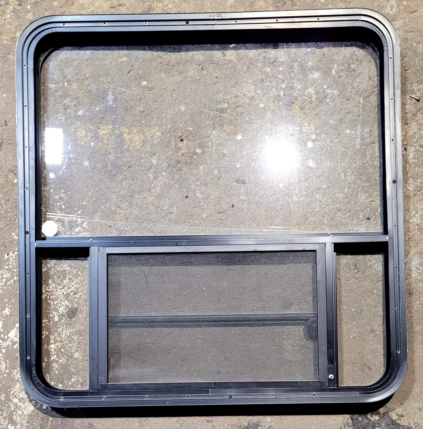 Used Black Radius Opening Window : 35 1/4