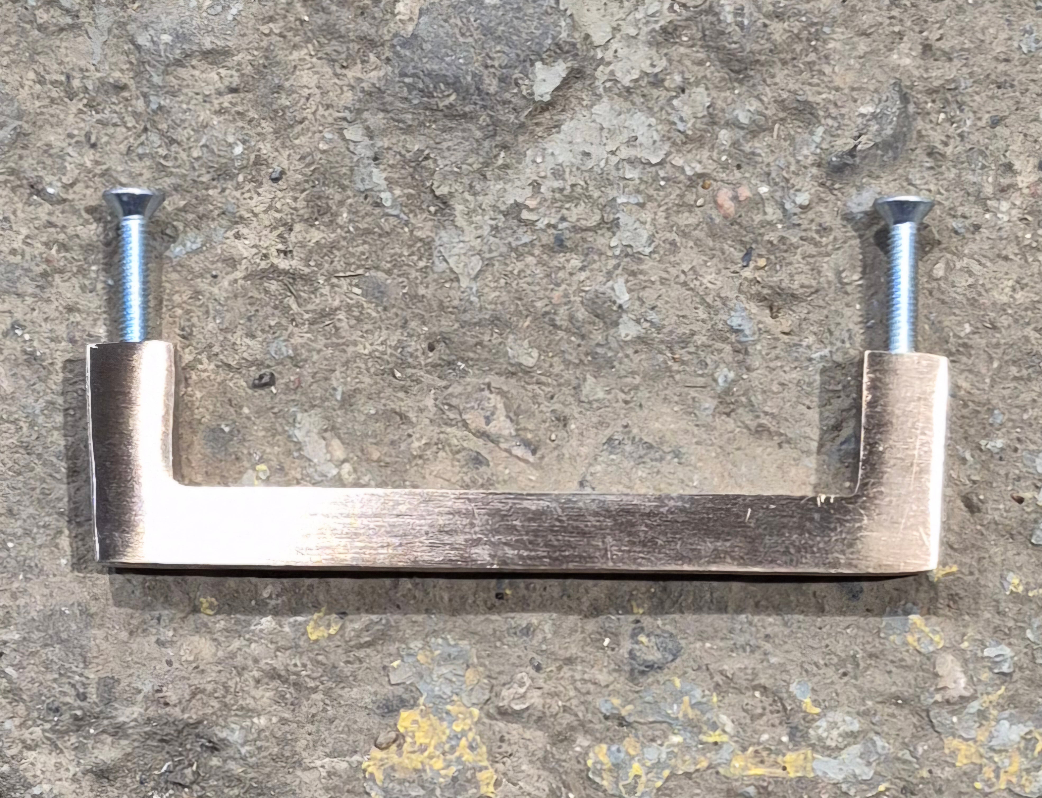 Used Cabinet Handle 3 3/4" Hole Spacing - Satin Brass