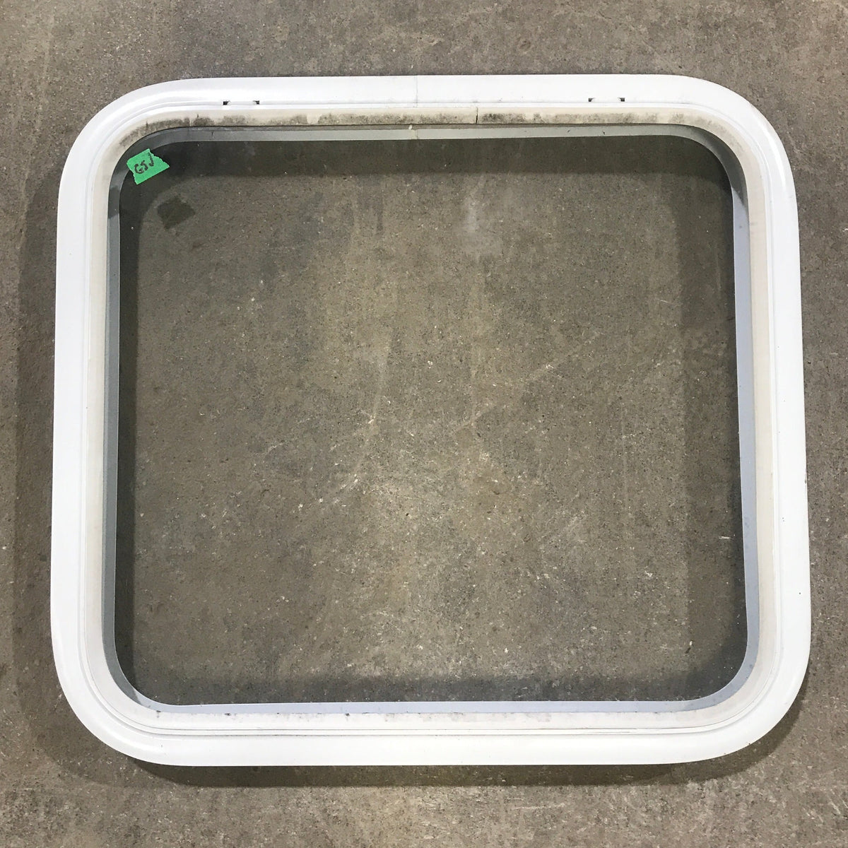 Used White Radius Non Opening Window : 23 1/2