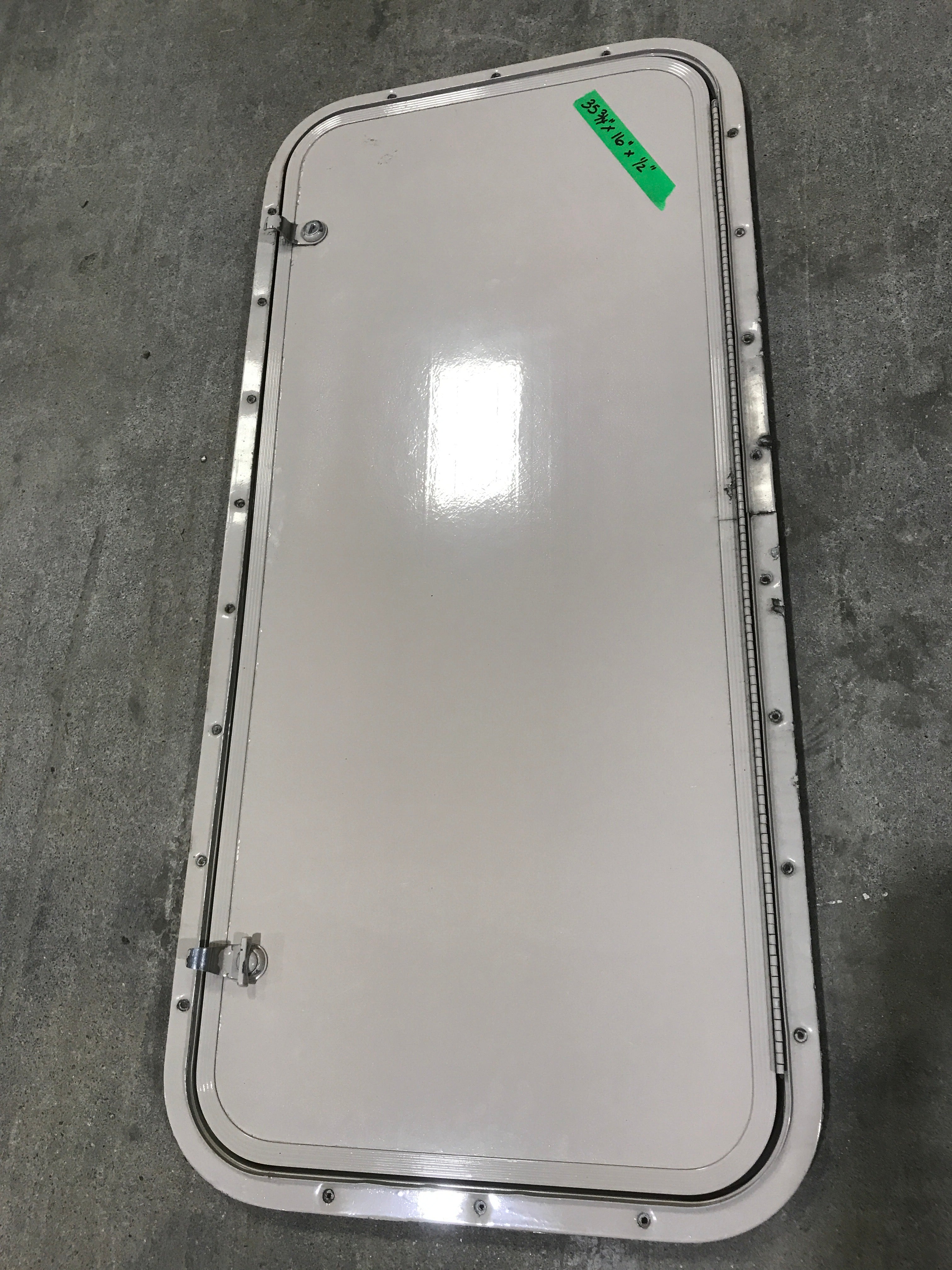 Used Radius Cornered Cargo Door 35 3/4" W x 16" H x 1/2" D