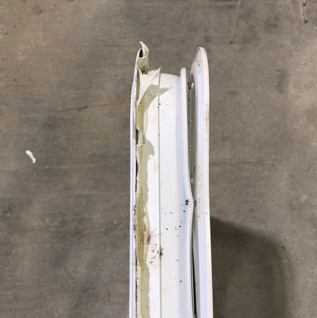 Used White Radius Opening  Window : 35 1/2" X 21 1/2" X 2" D