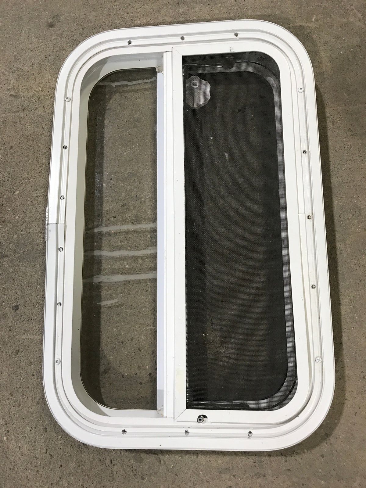 Used White Radius Opening Window : 23 1/4