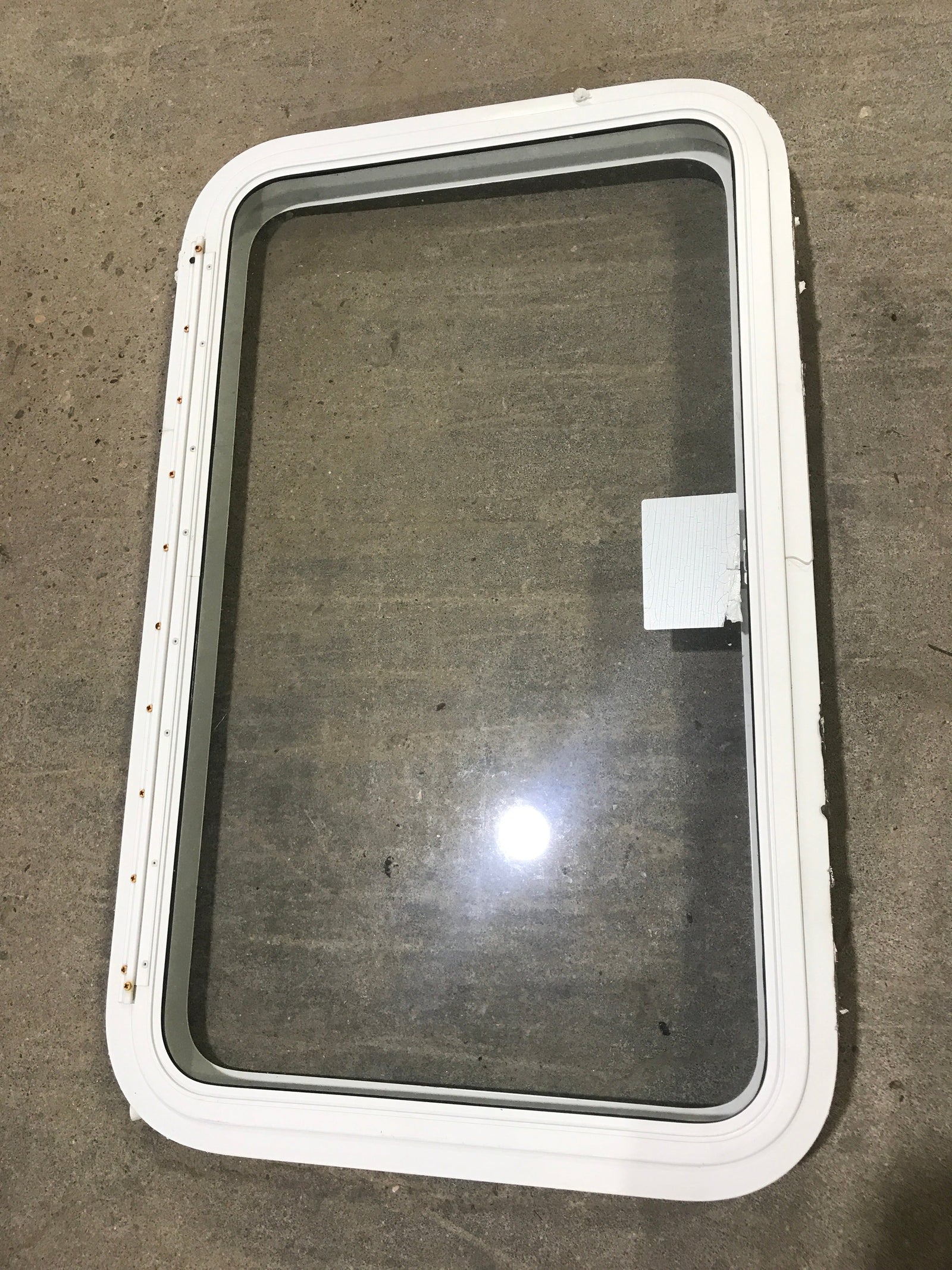 Used White Radius Emergency Opening Window : 35 1/2