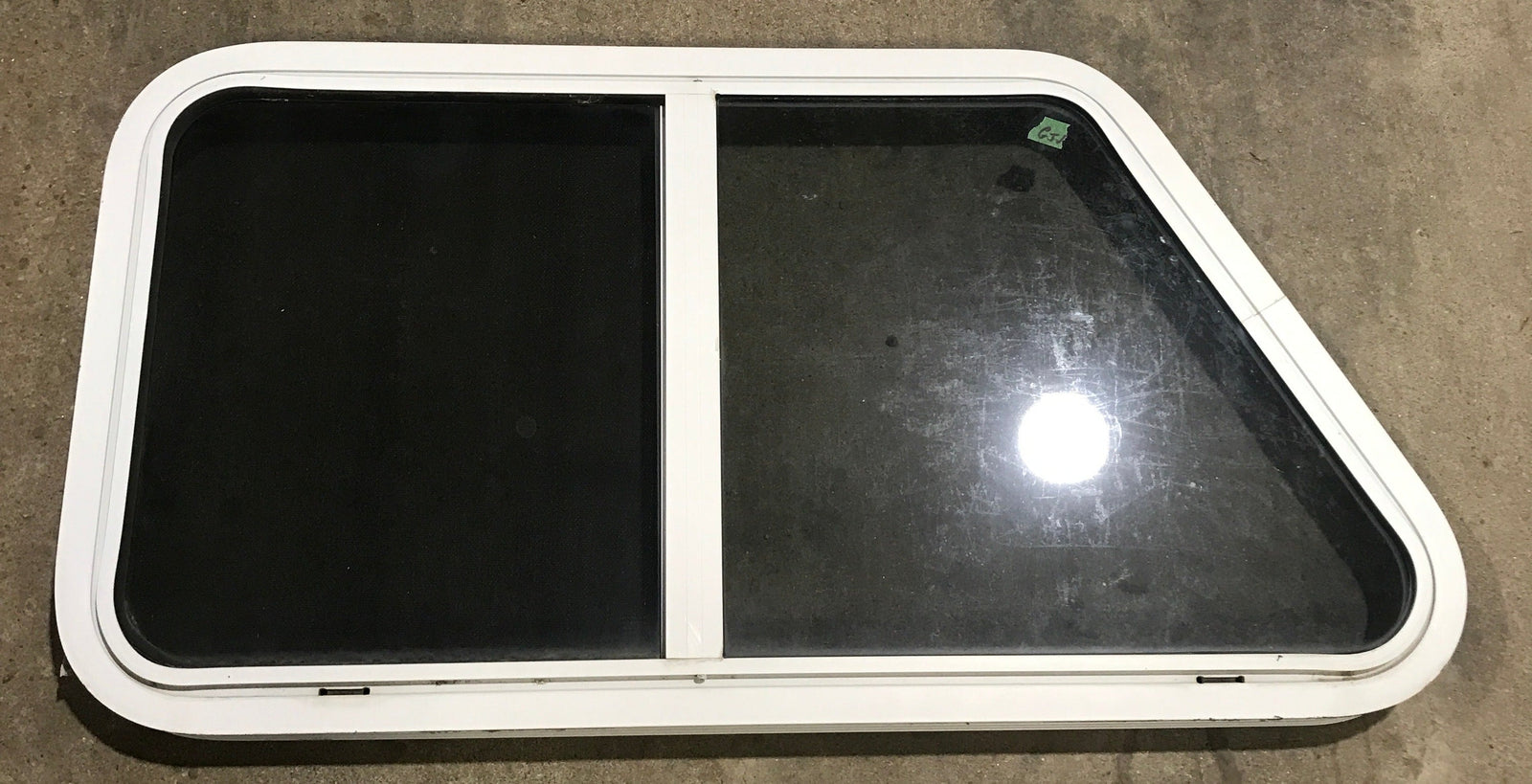 Used Slanted White Radius Opening Window : 37