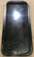 Used Black Radius Non Opening Window : 17 1/2" W x 39 1/2" H x 1 7/8" D
