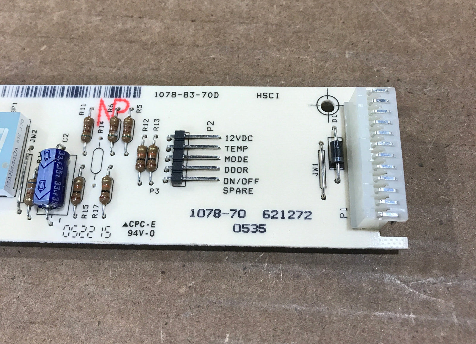 Used Norcold Refrigerator Optical Display Control Board - 621272