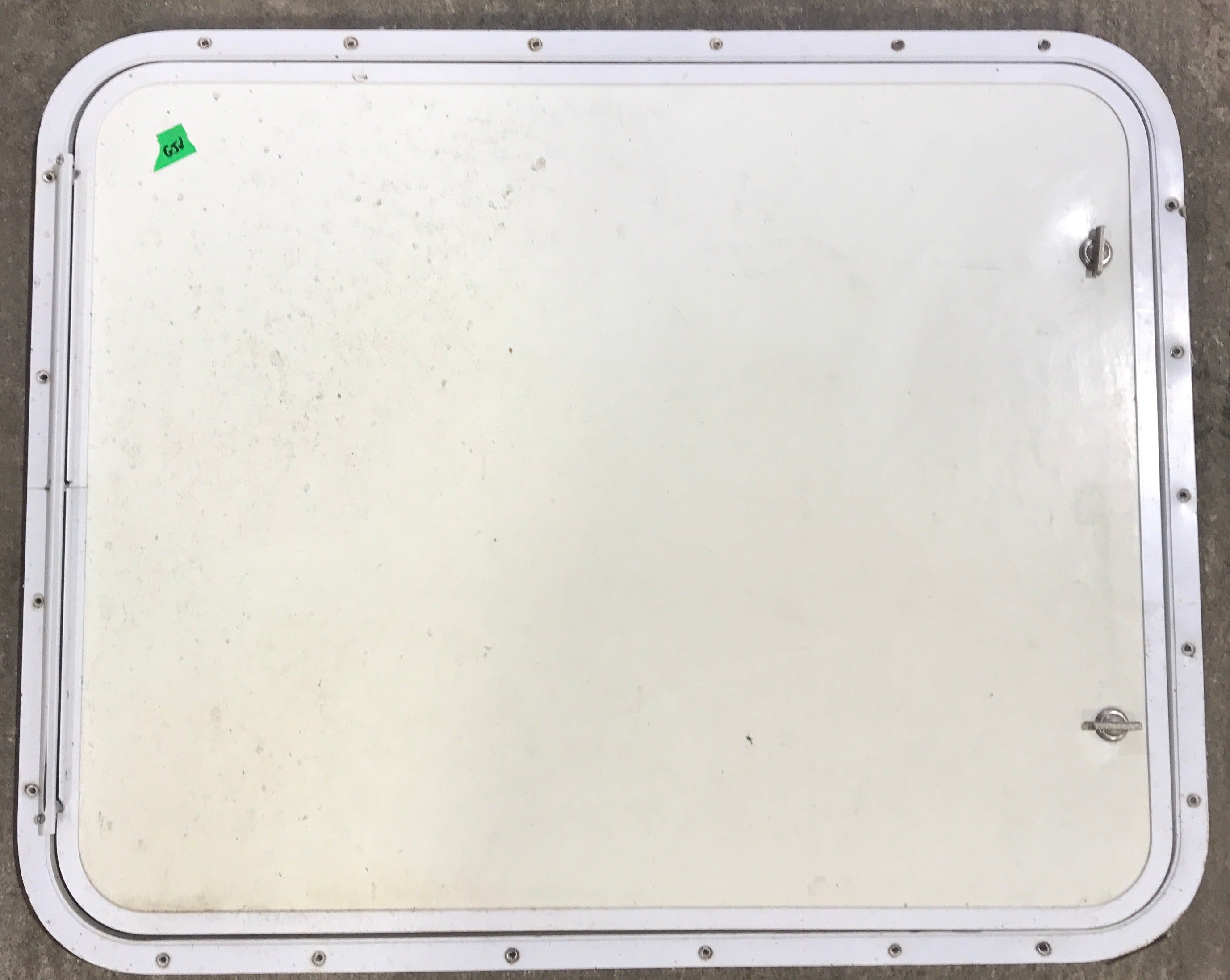 Used Radius Cornered Propane Cargo Door 29 3/4" x 23 3/4" x 3/4" D
