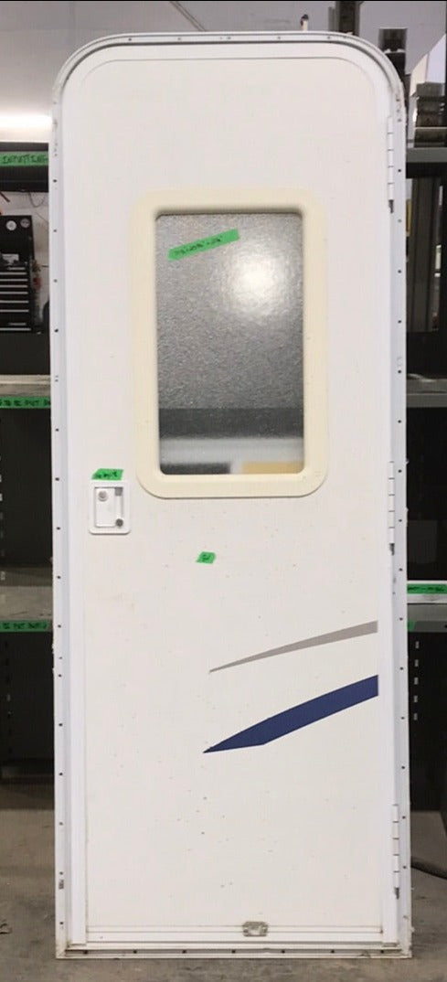 Used Radius Cornered Entry Door 71 1/2" H x 25 3/4" W X 2 1/2" D