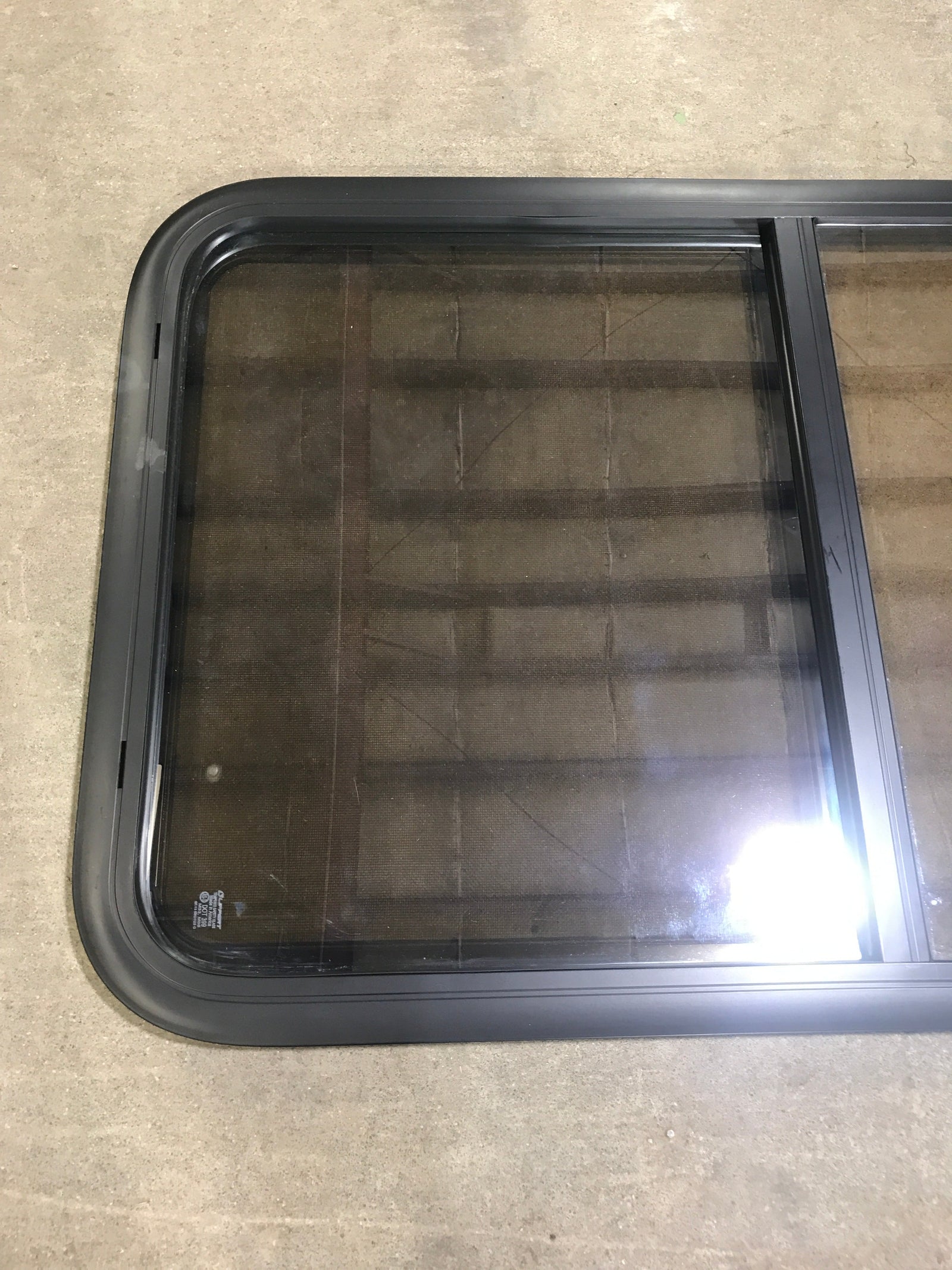 Used Black Radius Opening Window : 23 3/4