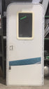Used RV Radius Corner Entry Door 72" H x 33 1/4" W x 2 1/4" D - Young Farts RV Parts
