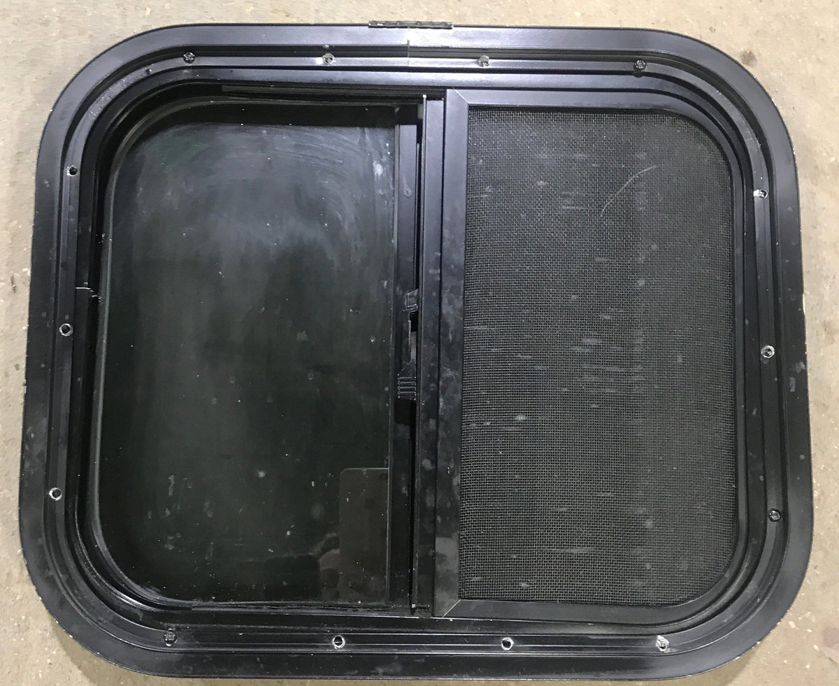 Used Black Radius Opening Window : 17 1/2