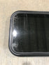 Used Black Radius Non Opening Window : 21 1/2" W x 17 1/2" H x 1 7/8"
