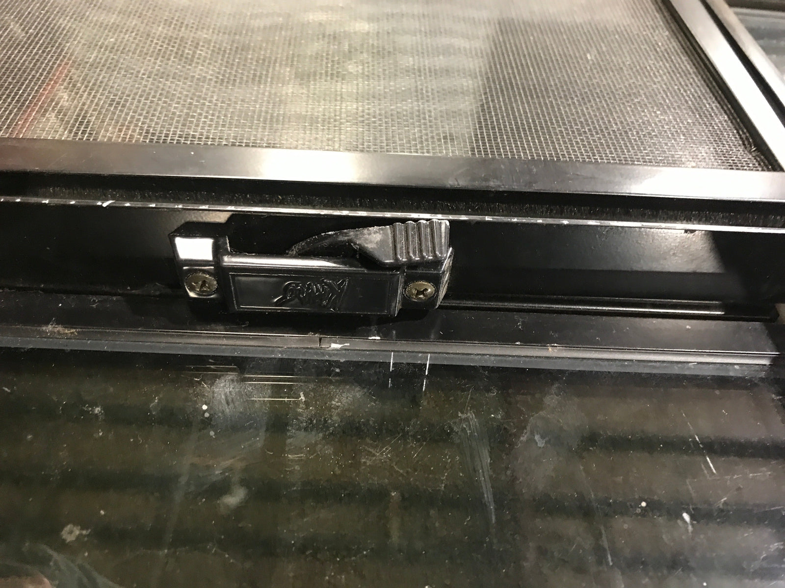 Used Black Radius Opening Window : 17 1/2