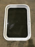 Used White Radius Non Opening Window : 24" W x 16 1/2" H x 2" D