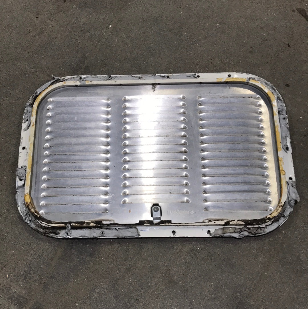 Used Retro NORCOLD 616009/ DOMETIC (P/N UNKNOWN for RM2214R) - Off White Vent Door with Silver Trim