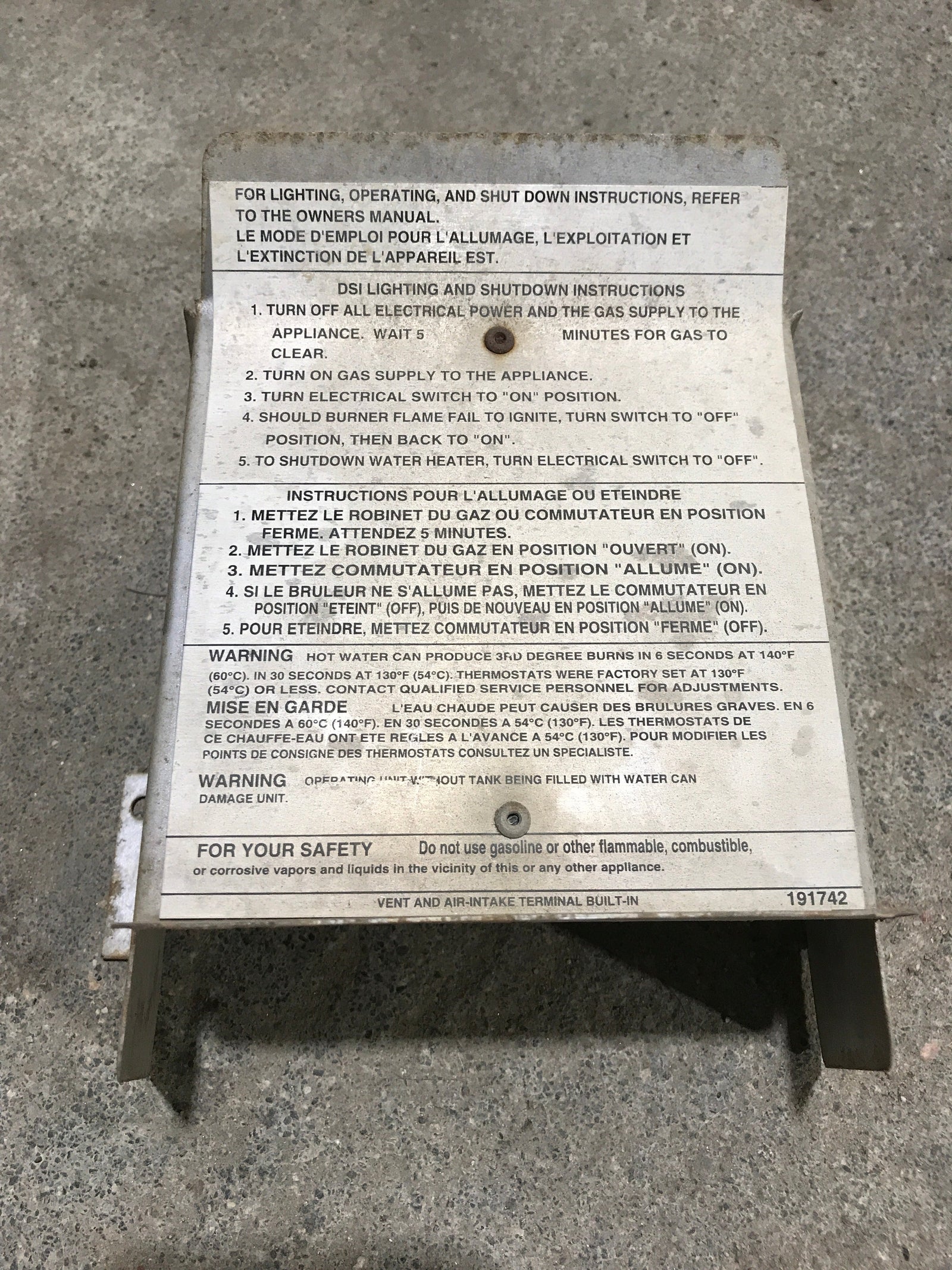 Used Suburban Water Heater Front Flue Collector - 101776