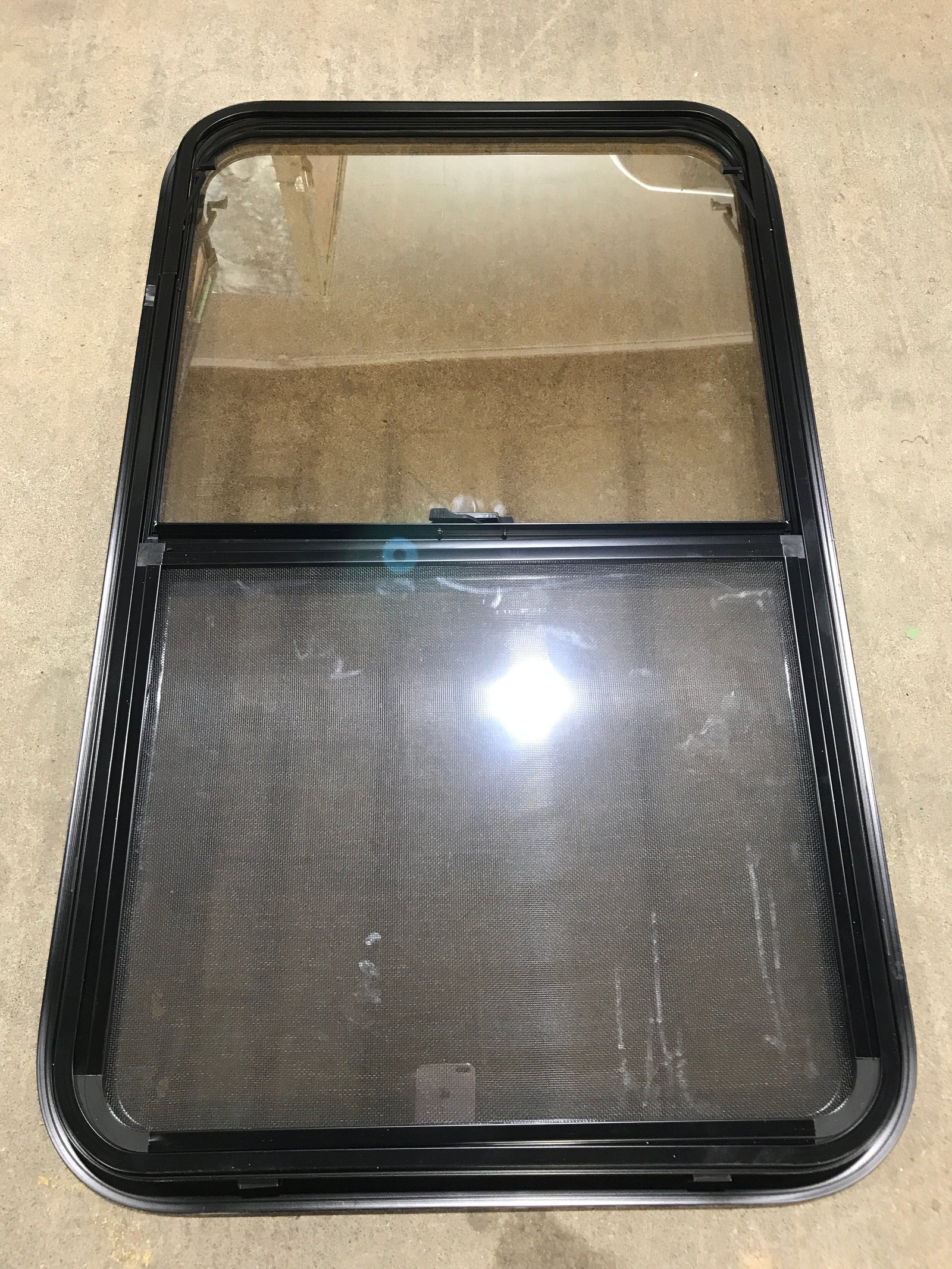 Used Black Radius Opening Window : 23 3/4