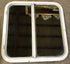Used White Radius Opening Window : 25 1/2" W x 25 1/2" H x 1 7/8" D