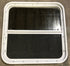 Used White Radius Opening Window : 25 1/2" W x 25 1/2" H x 1 7/8" D