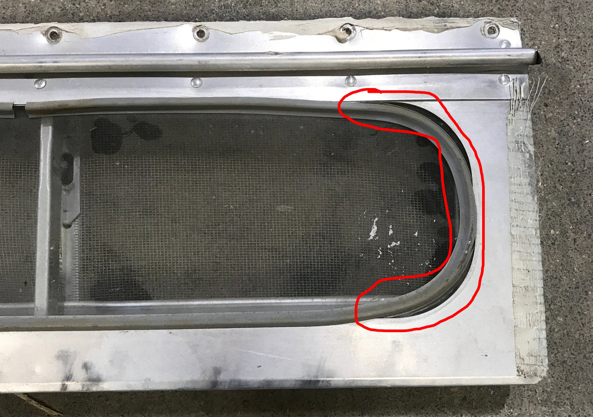 Used Silver Square Opening Window: 17 3/4