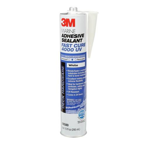 3M 4000 UV Fast Cure Adhesive Sealant - 10 Ounce Tube; White - 06580 - Young Farts RV Parts