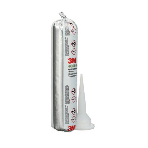 3M 4000 UV Fast Cure Adhesive Sealant - 400 Milliliter; White; Sausage Pack - 06586 - Young Farts RV Parts