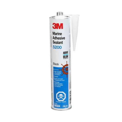 3M 5200 Adhesive Sealant - 10 Ounce Tube; Black - 06504 - Young Farts RV Parts