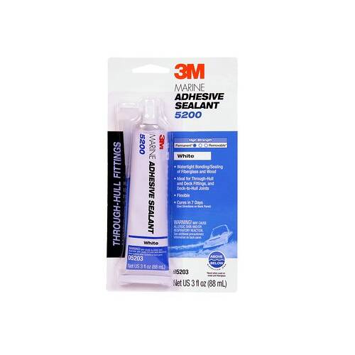 3M 5200 Adhesive Sealant - 3 Ounce Tube; White - 05203 - Young Farts RV Parts