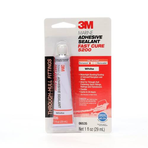 3M 5200 Fast Cure Adhesive Sealant - 1 Ounce Tube; White - 06535 - Young Farts RV Parts