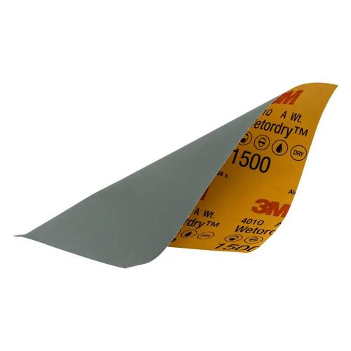 3M Wetordry Sandpaper - 9" x 11"; 1500 Gritl Black; Case of 5 Sheets - 32023 - Young Farts RV Parts