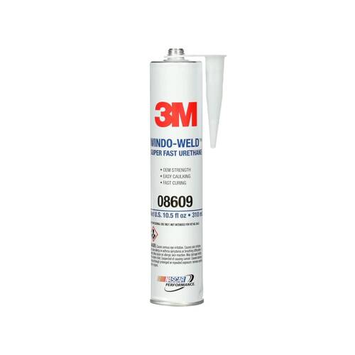 3M Windo - Weld Window Glass Adhesive Paste - 10.5 Ounce Cartridge; Single - 08609 - Young Farts RV Parts