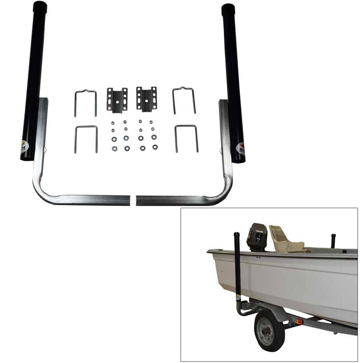 40" PVC Post Guide - On w/Unlighted Posts - Black - Young Farts RV Parts