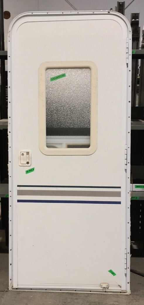 Used Radius Cornered Entry Door 71 1/2" H x 29 1/2" W X 2 1/2" D