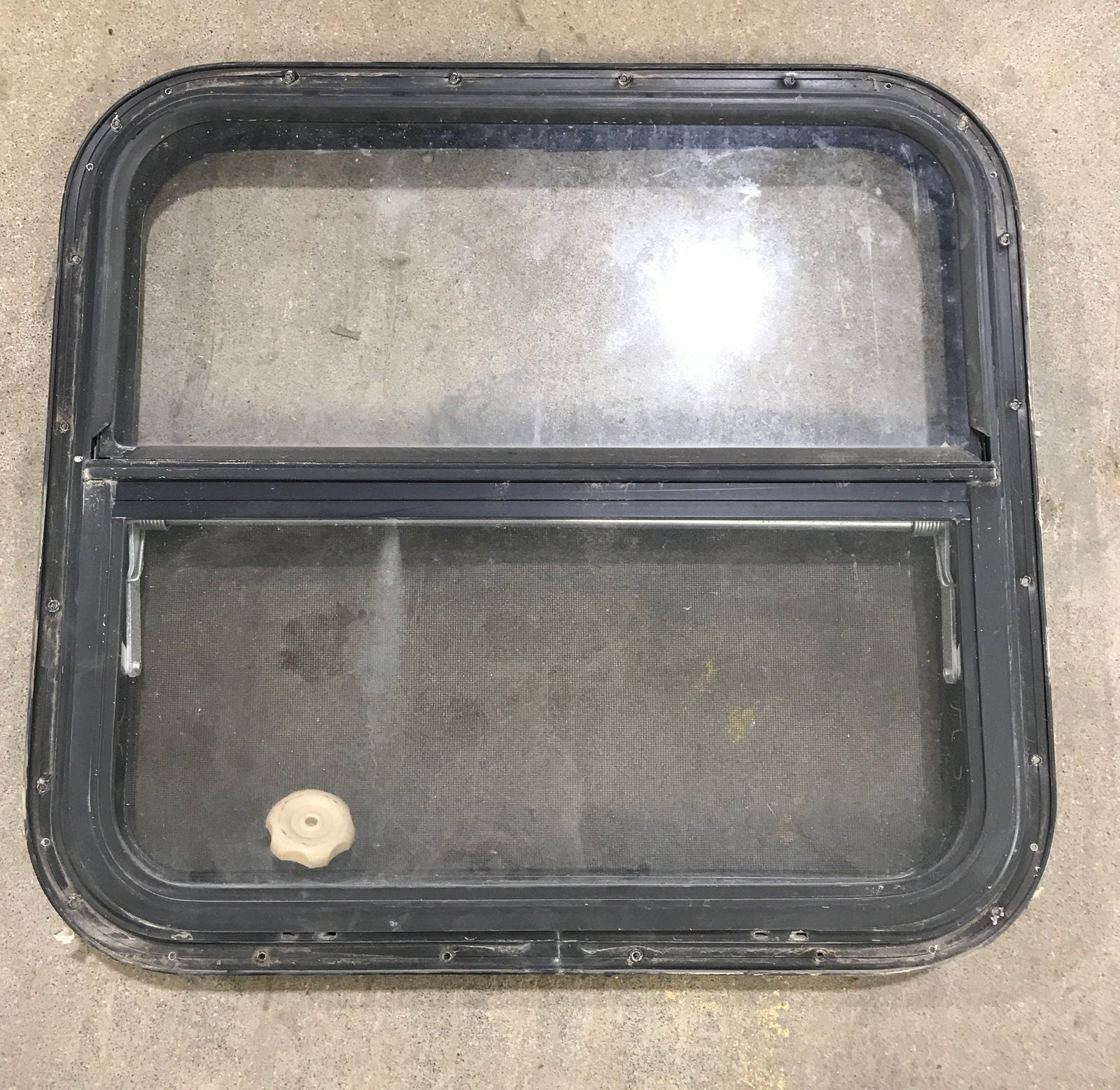 Used Black Radius Opening Window : 24 1/2