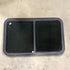 Used Black Radius Opening Window : 35.5" X 21.5" X 1.5" - Young Farts RV Parts