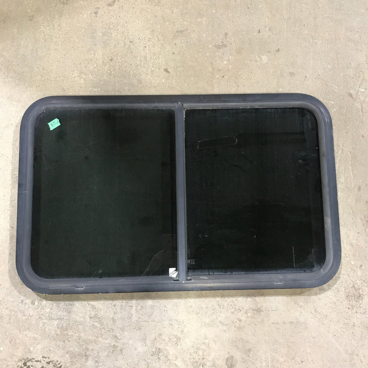Used Black Radius Opening Window : 35.5" X 21.5" X 1.5" - Young Farts RV Parts