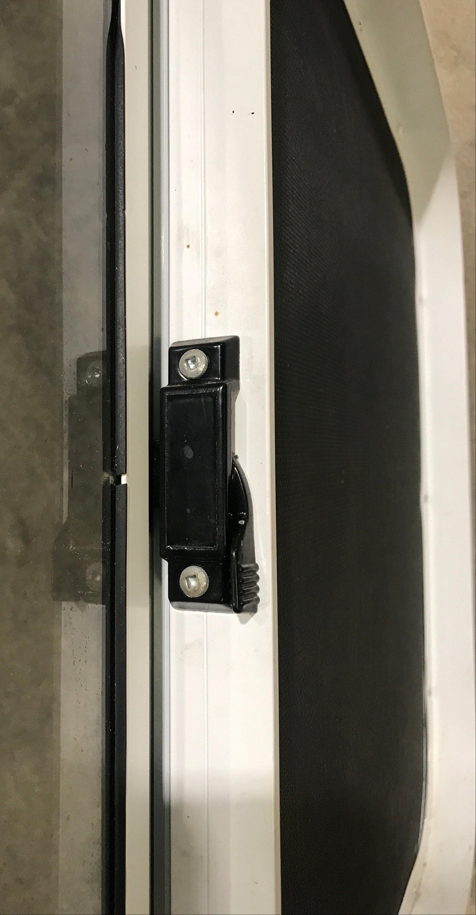 Used Slanted White Radius Opening Window : 37