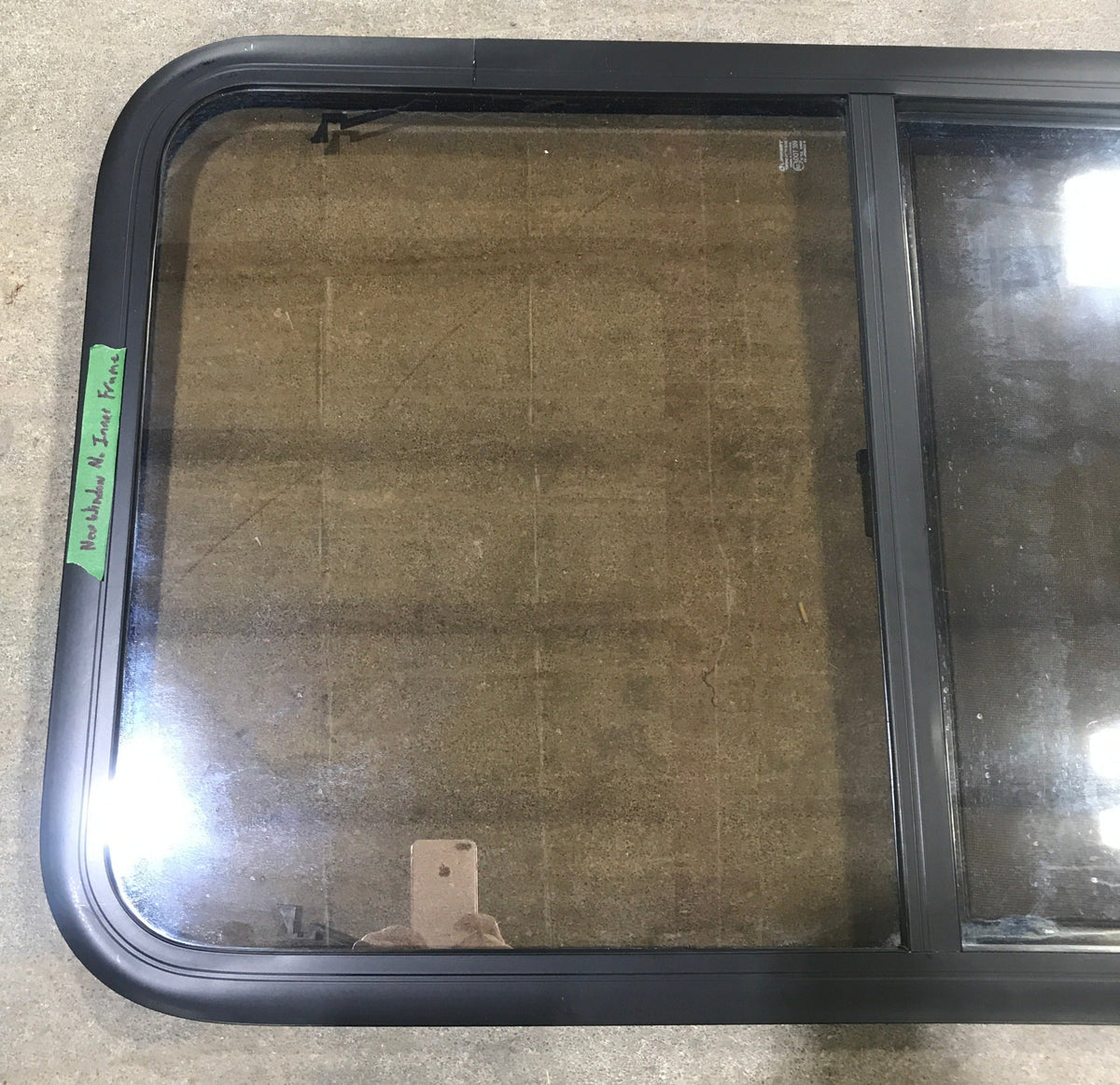Used Black Radius Opening Window : 23 3/4