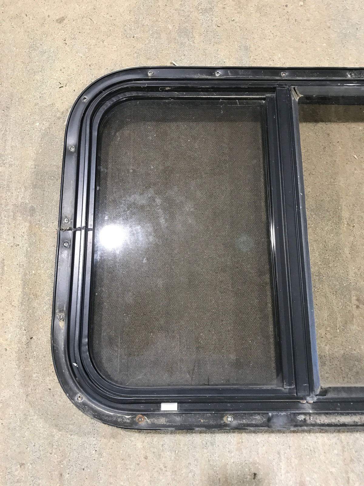 Used Black Radius Opening Window : 24 1/2