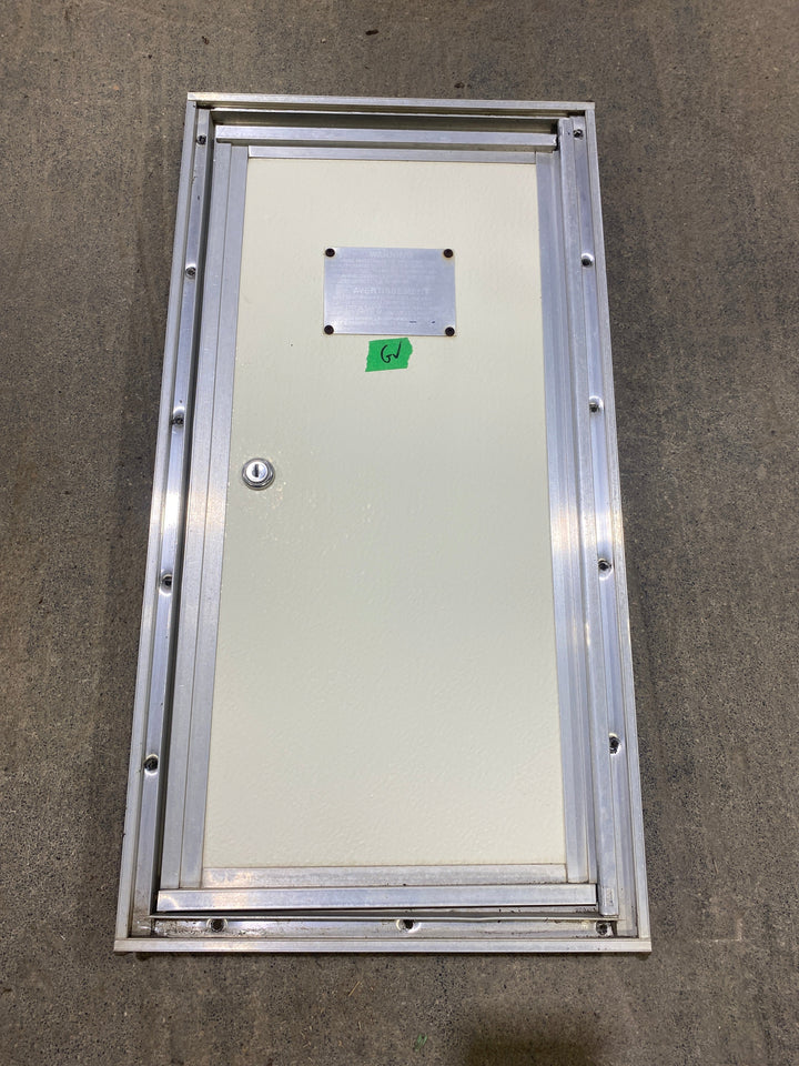 Used Square Cornered Cargo Door 10 1/2" W x 22 1/2 H x 1" D