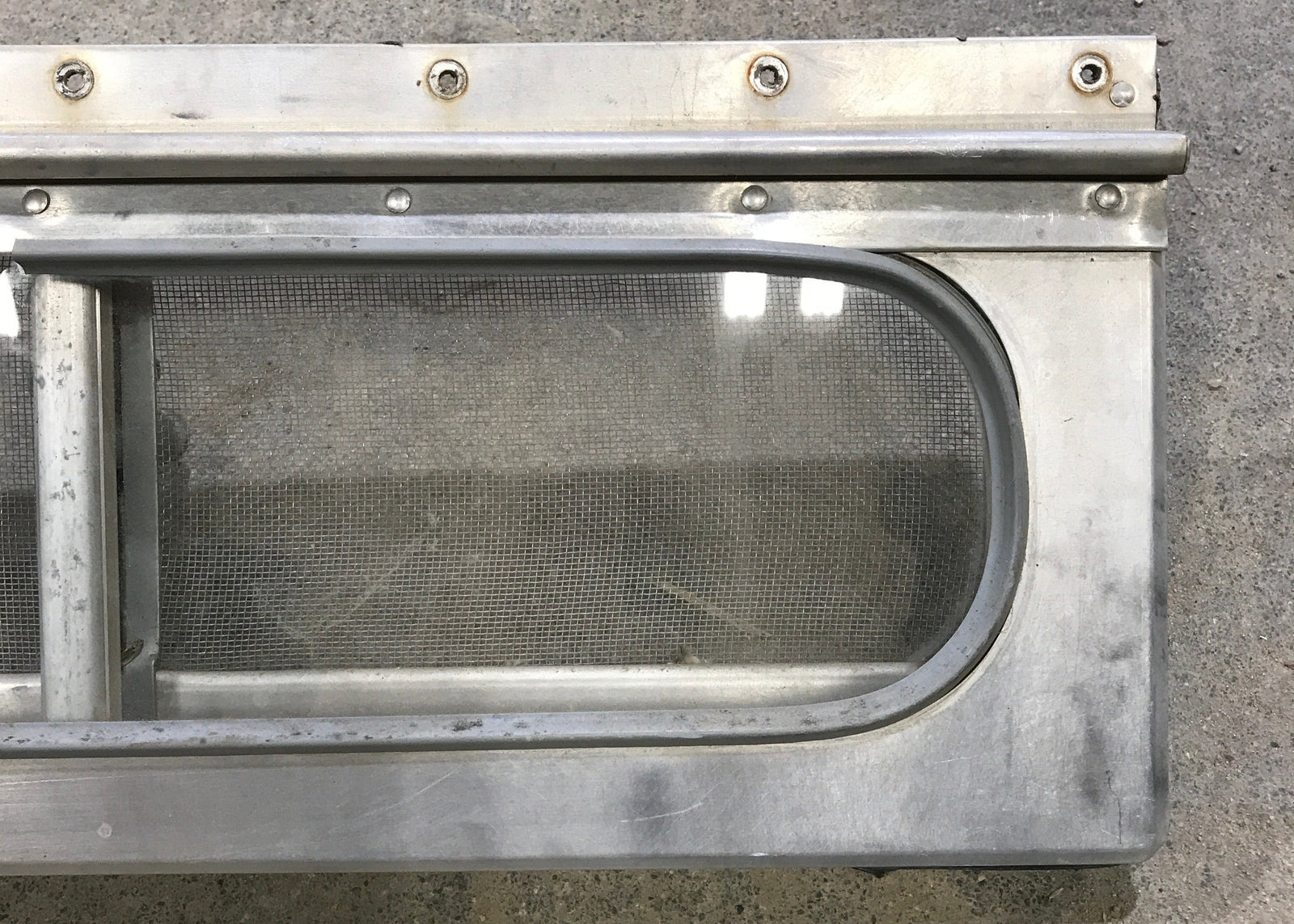 Used Silver Square Opening Window: 17 3/4