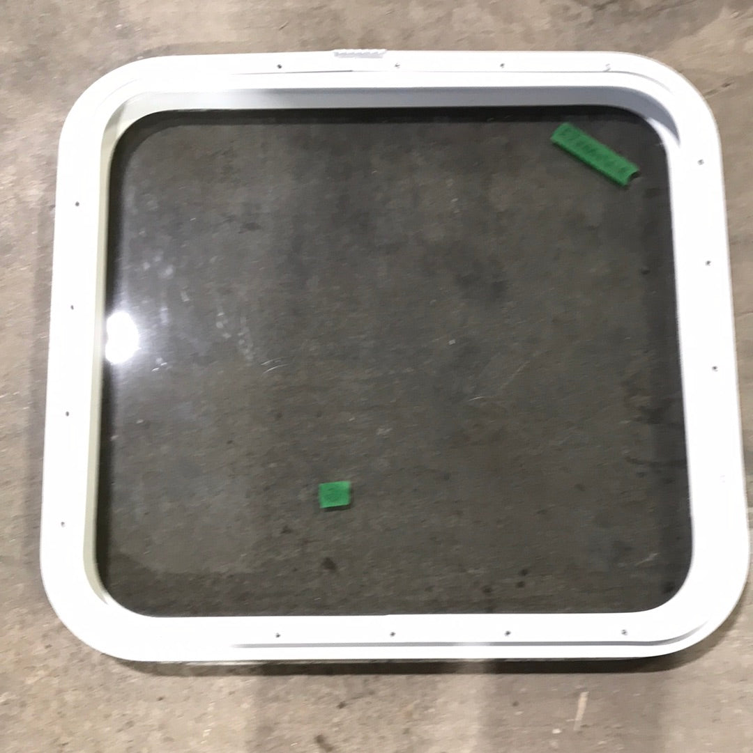 USED White Radius Non Opening Window : 21 1/2