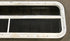 Used White Radius Opening Window : 47 1/2" W x 14 1/2" H x 1 7/8" D