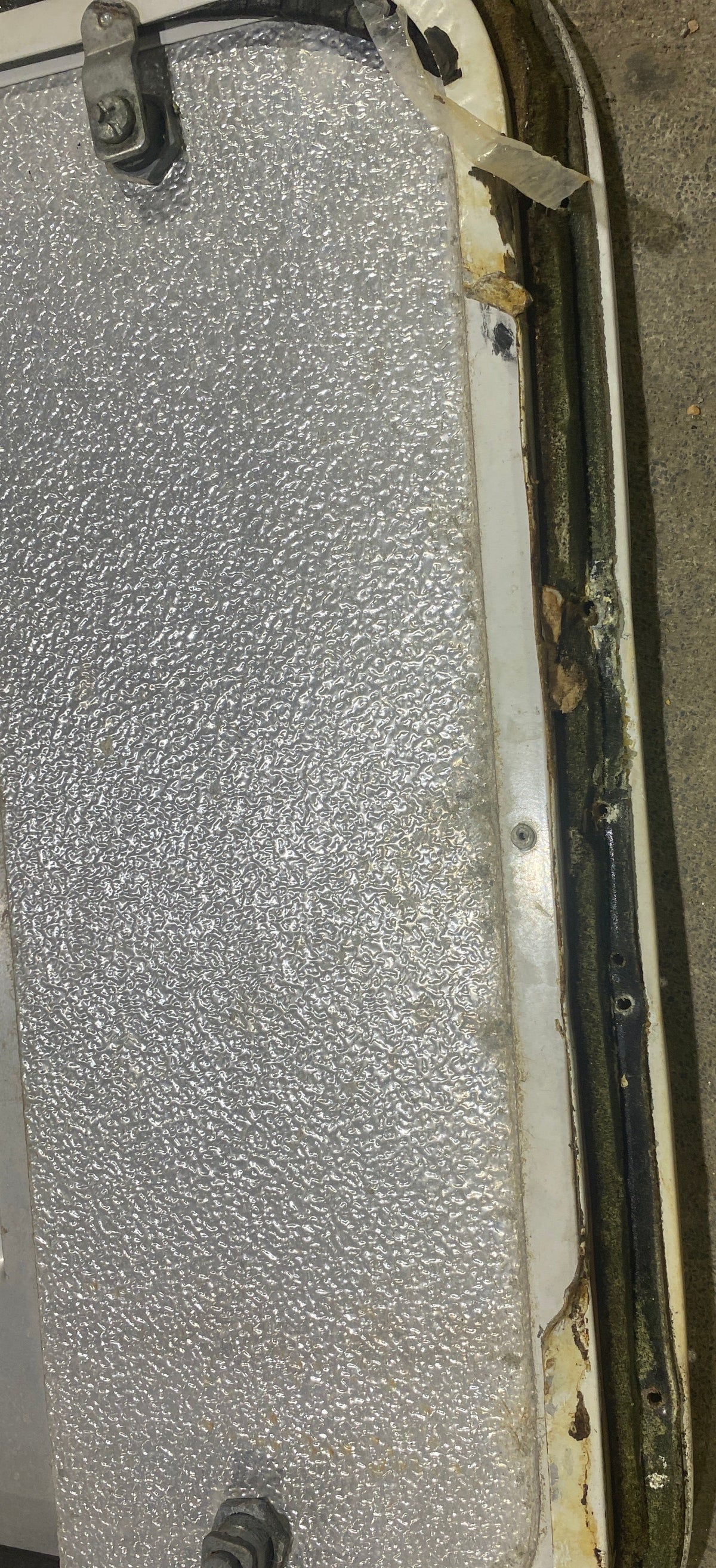 Used Radius Cornered Battery / Propane Cargo Door 18 3/4