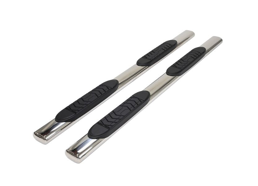 5" Oval Straight Nerf Bar Polished Stainless Steel - Young Farts RV Parts