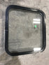 Used Black Radius Non-Opening Window : 23 1/4" W X 21 3/4" H X 2" D