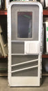 Used RV Radius Corner Entry Door 72" H x 29 1/2" W x 2 1/4" D - Young Farts RV Parts