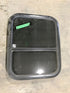 Used Black Radius Opening Window : 21 1/2" W X 17 1/2" H X 1 3/4" D