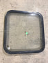 Used Black Radius Non-Opening Window : 23" W X 22" H X 2" D