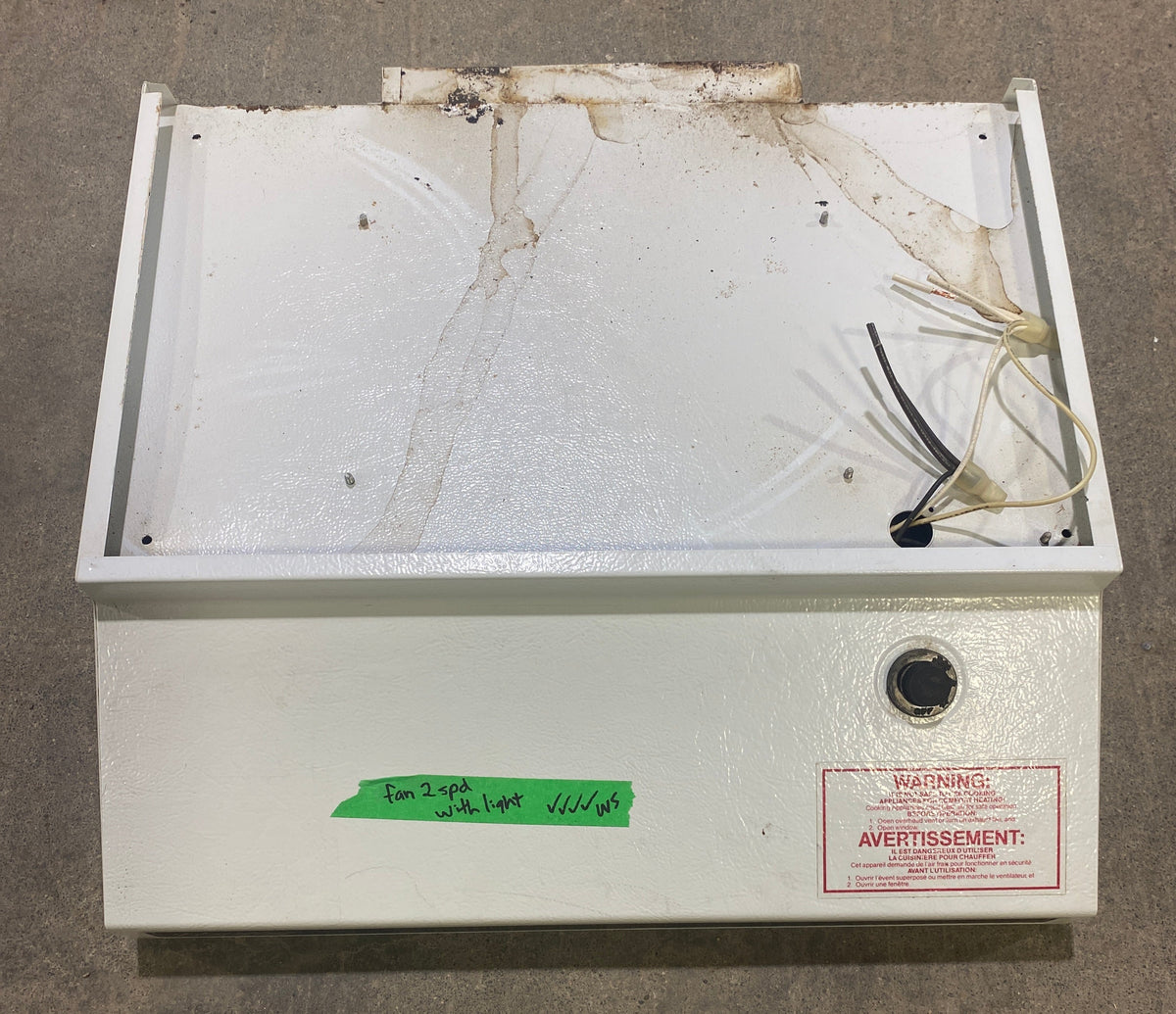Used Ventline RV Range Hood Fan CC317-2